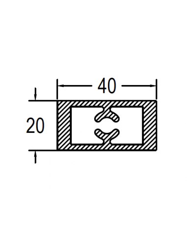 Pilastra 40x20 DG CERO