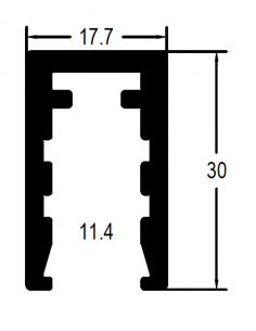 Marco para Cristal 8/9 Perimetral DG CERO