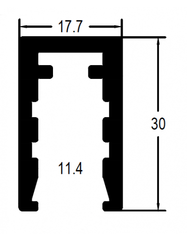 Marco para Cristal 8/9 Perimetral DG CERO