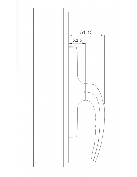 Cremona "LEONARD JUNIOR" Dos Palas Apertura Exterior