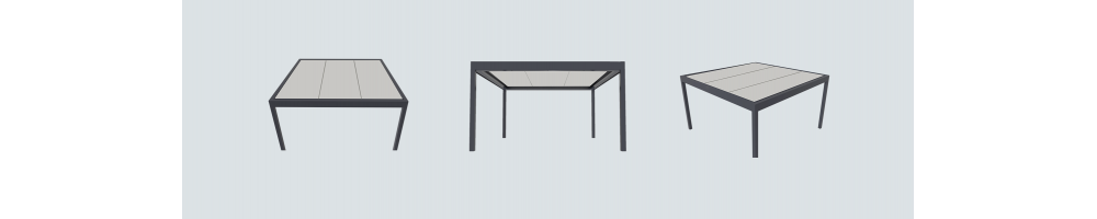 Pérgolas techo fijo